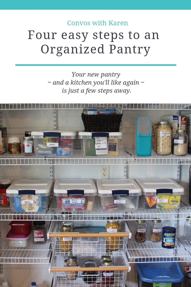 https://convoswithkaren.com/diy-home-pantry-solutions/four-easy-steps-to-an-organized-pantry/