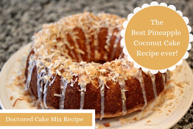 Pineapple coconut cake mix uses a yellow cake mix