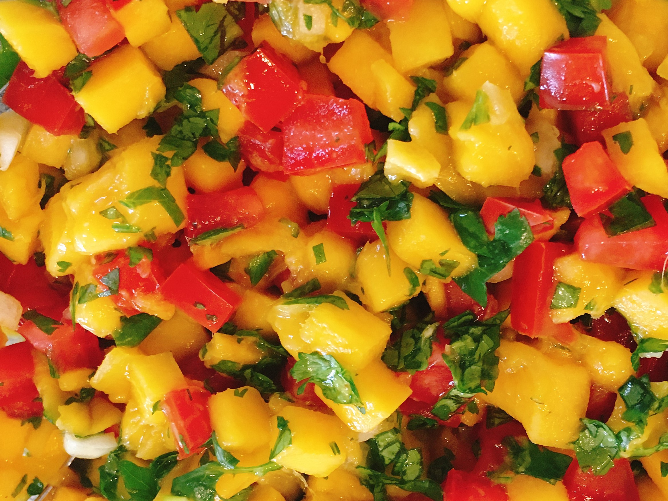 Mango Salsa is best in the summer when mangoes are in season.