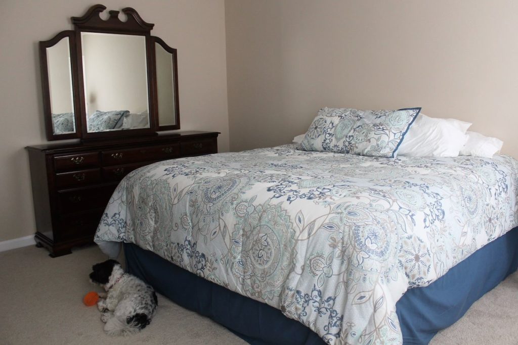 Downsizing your home might mean a smaller bedroom