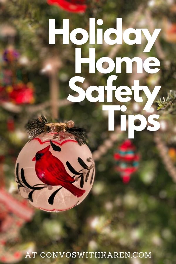 Holiday safety tips for your family and home. Simple and easy tips to keep your family safe and healthy all season long. Decorating safety, medicine hazards, tips for the kitchen and more. #homesafetytips #christmasdecorations #firesafetytips #medicine storage #holidaysafetytipschristmas #kitchensafety #kitchensafetytips #holidaysurvival #holidaysurvivalguide