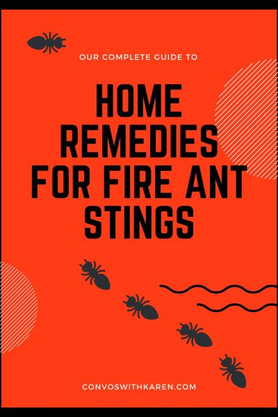 home remedies for fire ant stings